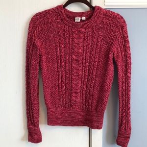 Pink knit GAP sweater